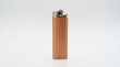 © Tasnia Nasnin Jothey - A single copper colored plastic cigarette lighter standing upright for lighting a fire or tobacco