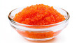 © Sky Layer - fish roe in small bowl on white background