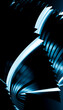 © Metadancer - Abstract blue curved lines and geometric shapes digital art