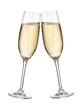 © Photo Find - Two champagne glasses toasting isolated on transparent background