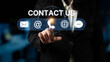 © InfiniteFlow - UI concept for contact us section showing icons for email, web, phone, and message. Contact and support icons help streamline business communication and improve customer contact experience. Spline