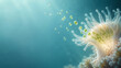 © BonzEarthsnapper - Vibrant underwater scene showcases coral like organism releasing tiny particles into water, creating mesmerizing effect