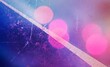 © AliceHere - Fond Abstrait Texturé avec Effet Film Rayé, Lumière Bokeh Rose et Nuances Bleues pour Création Graphique Retro et Artistique