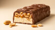 © Laliya - Cross section of a chocolate bar with caramel and peanuts