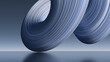 © ilham - Abstract 3D blue twisted spiral tube background. Perfect for tech banners, futuristic designs, presentation covers, and digital media