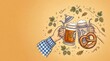 © BlackBridge Media - Hands Toasting with Beer Steins for Oktoberfest Celebration