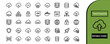 © rezaul4022 - Cloud computing line icon set for network infrastructure and data storage