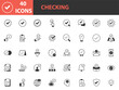 © kornkun - set of check mark icons, checking, checkbox, approve