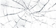 © Roy - Cracked and shattered glass texture background showing impact pattern with radial fractures and web of lines