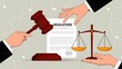 © Nazeer - Legal regulation document with gavel and balance scales representing law and compliance