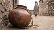 © Creative Stock Lab - Traditional water carrying pot placed on ground