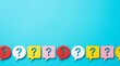 © MstHabiba - 2027 question marks in speech bubbles for problem solving with question solution thinking communication curiosity feedback