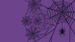 © MOSTHASNAHENA - A spooky and intricate halloween spiderweb background perfect for digital designs eerie invitations or festive seasonal decorations creating a chilling atmosphere
