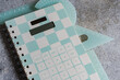 © ADDICTIVE STOCK - Pastel calculator notebook and ruler for school learning tools