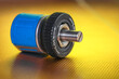 © SNEHIT PHOTO - Blue industrial quick connect coupling mechanism