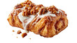 © Lysander - Golden flaky cinnamon danish pastry topped with white icing and toasted walnuts