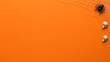 © Hafija - Orange Halloween Background with Spider and Cobweb