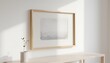 © Prio Barmon - Minimalist abstract art on light wooden frame