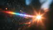 © BlackBridge Media - Optical Lens Flare with Rainbow Spectrum and Dust Particles