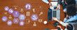 © InfiniteFlow - Cyber security icons show cyber attack defense, malware protection, and data security. Cybersecurity prevents hacking, ensures safety, and strengthens cyber attack resilience. Entice