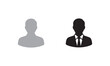 © SHAHID - User profile icons set, simple human avatar symbols