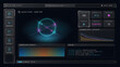 © taswar786 - Advanced quantum computing dashboard interface displaying qubit states and system diagnostics with glowing cyan graphics inside dark UI