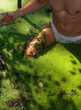 © Ivan Andrianov/Stocksy - Man Comes Out Of Wild Green Forest Nature Swamp