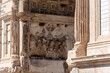 © imagoDens - Bas-Relief of the Arch of Titus Showing the Ancient Jewish People Carrying the seven-branched Menorah, Rome