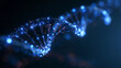 © BlackBridge Media - Glowing Blue DNA Double Helix Molecular Structure