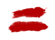 © OKay - Red Paint Brush Stroke with Grunge Texture on Transparent Background