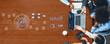 © InfiniteFlow - A diverse team collaborates in a modern office, utilizing a laptop featuring AI technology. The wooden table showcases charts and analytics, emphasizing teamwork and innovation. Cyphers