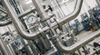 © Lerson - Stainless steel food pipeline junction with pressure gauge in clean industrial processing facility