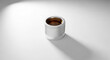 © Shakil - Polished metallic cylinder component featuring circular threaded side walls and a smooth hollow interior resting on a clean white surface