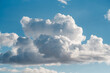 © Travel 'n' Lifestyle - View of fluffy white cumulus clouds drifting across a bright blue sky in Novi Sad, Vojvodina, Serbia.