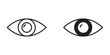© ramsey - Visible icon flat outline in black