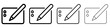 © Erik - Graphics tablet line icon with stylus for digital drawing
