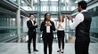 © Clique Design Assets - Diverse Business Team Celebrating Success with Applause in Modern Office