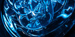 © ADDICTIVE STOCK - Blue transparent glass texture with abstract reflections