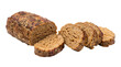 © AamirSohail - Sliced seitan roast seasoned with herbs and spices isolated on transparent background
