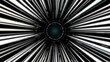 © Bunga - hyperspace warp speed motion lines radiating from circular tunnel for sci-fi futuristic background video