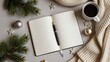 © MdAzizulHaque - christmas notebook writing pen coffee cozy holiday planning