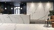 © Mohd - Modern interior with marble walls and reception desk
