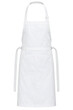 © Sapphire - Clean white kitchen apron with front pockets isolated on a plain white studio background