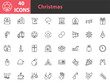 © kornkun - set of christmas icons, christmas decoration, winter holiday