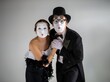 © Nomad_Soul - Classic studio portrait of a mime artist couple posing