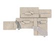 © murattellioglu - 3d render modern sofa group on white background