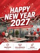 © Mamun - Happy New Year 2027 Office Party Celebration Poster Design