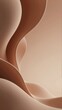 © IgorImageDoc - abstract digital art piece peach colored background background gradient light peach color top half being darker shade peach bottom half lighter shade beige center three curved lines create wave like
