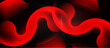 © antishock - Abstract red flow, dynamic curves, smooth gradients. Dark background emphasizes vibrant shape, creating visual impact.
