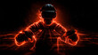 © BlackBridge Media - Man Wearing VR Headset Immersed in Digital Metaverse